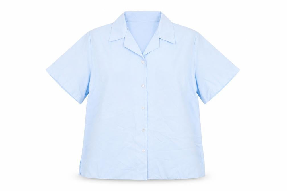 Womens UK Size 18 Emma Collection Blue Basic Button-Up