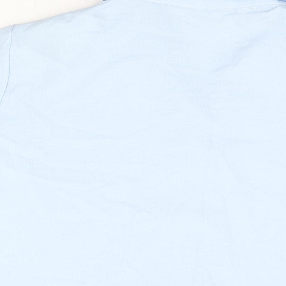 Womens UK Size 18 Emma Collection Blue Basic Button-Up