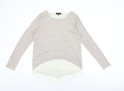 Womens UK Size M New Look Beige Basic T-Shirt