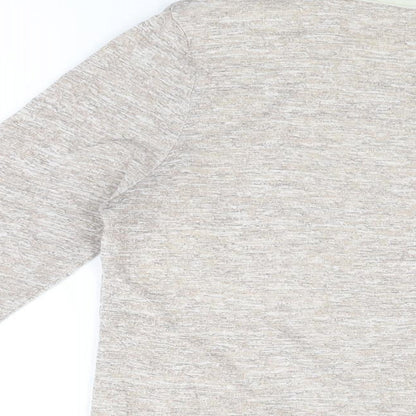 Womens UK Size M New Look Beige Basic T-Shirt
