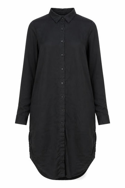 Missguided Womens Black Floral Polyester Shirt Dress Size 10 Collared Button