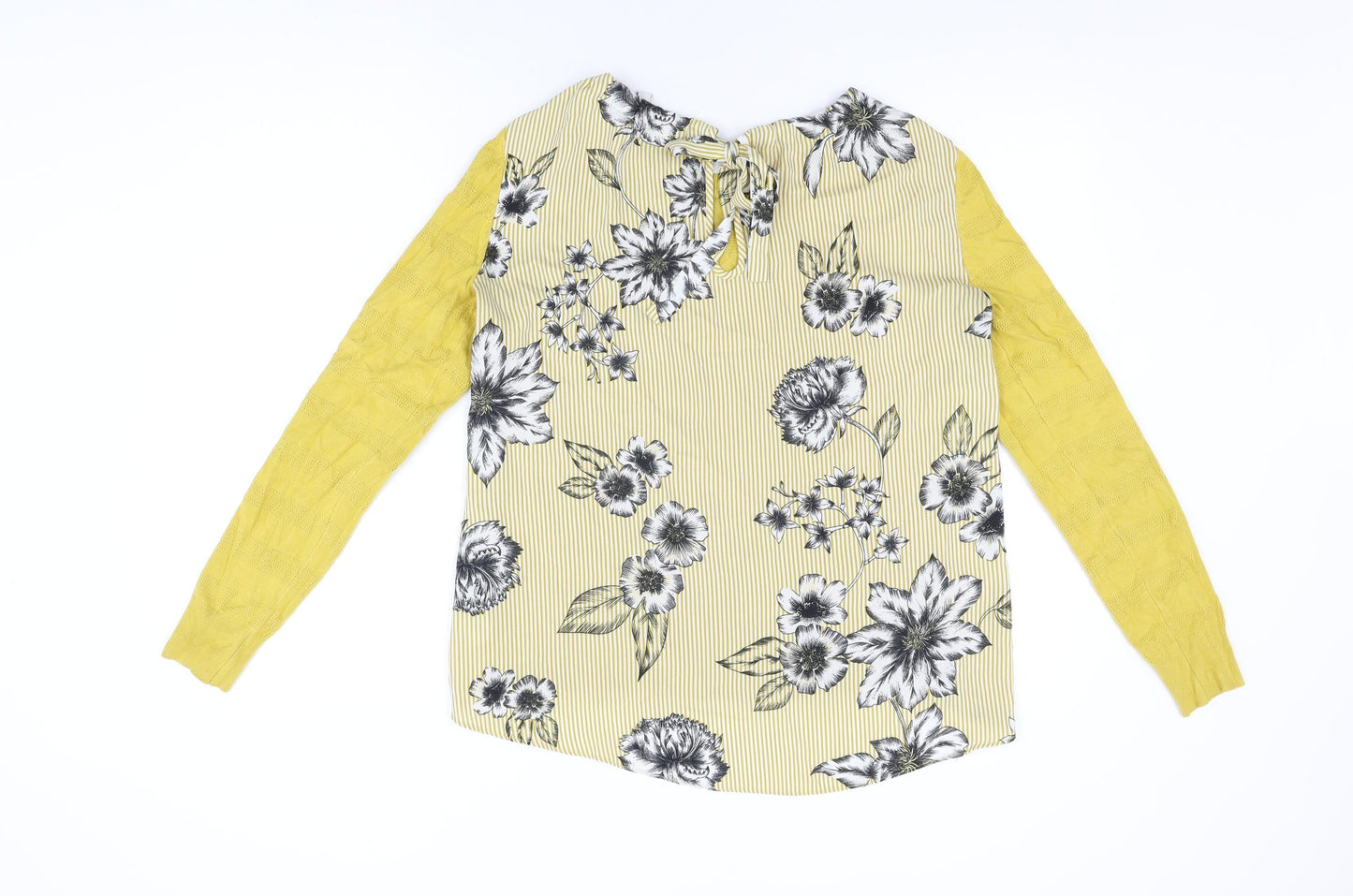 Womens UK Size 10 NEXT Yellow Basic T-Shirt