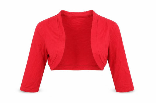 Marks & Spencer Womens Red Viscose Cropped T-Shirt Size 14 V-Neck