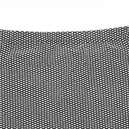 M&Co Womens Black Geometric Polyester Straight & Pencil Skirt Size 12