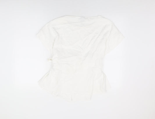 Womens UK Size 14 ASOS White Basic T-Shirt