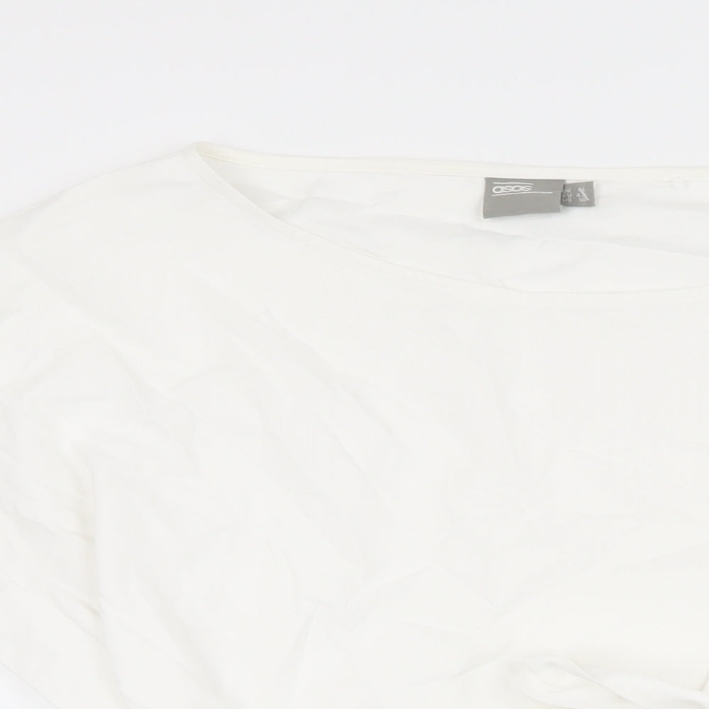 Womens UK Size 14 ASOS White Basic T-Shirt