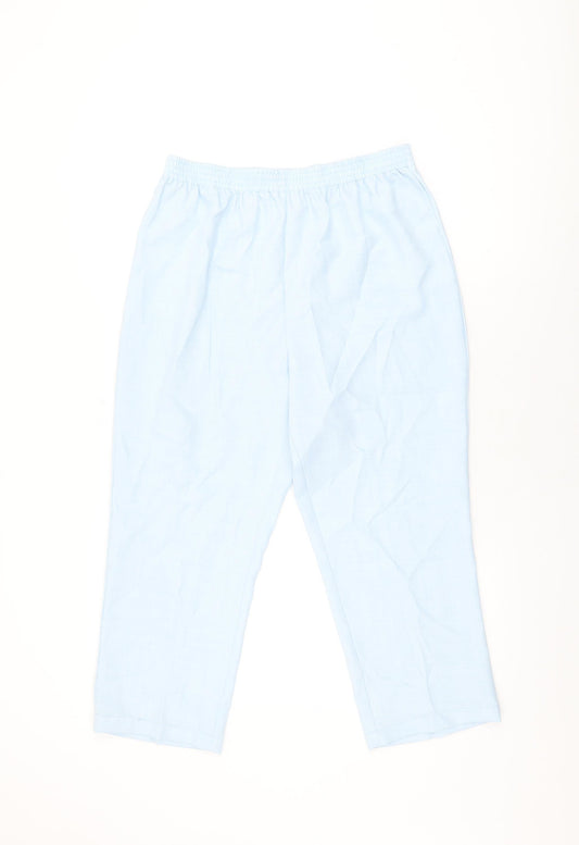 Womens UK Size 14 Damart Regular Fit  Blue Trousers