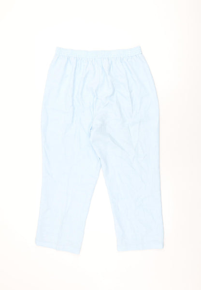 Womens UK Size 14 Damart Regular Fit  Blue Trousers