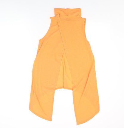 Womens UK Size 12 Select Orange Basic T-Shirt