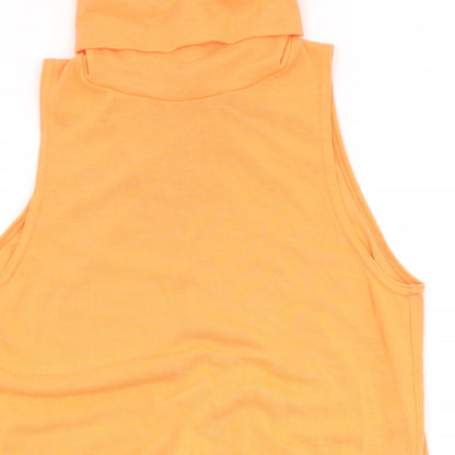 Womens UK Size 12 Select Orange Basic T-Shirt