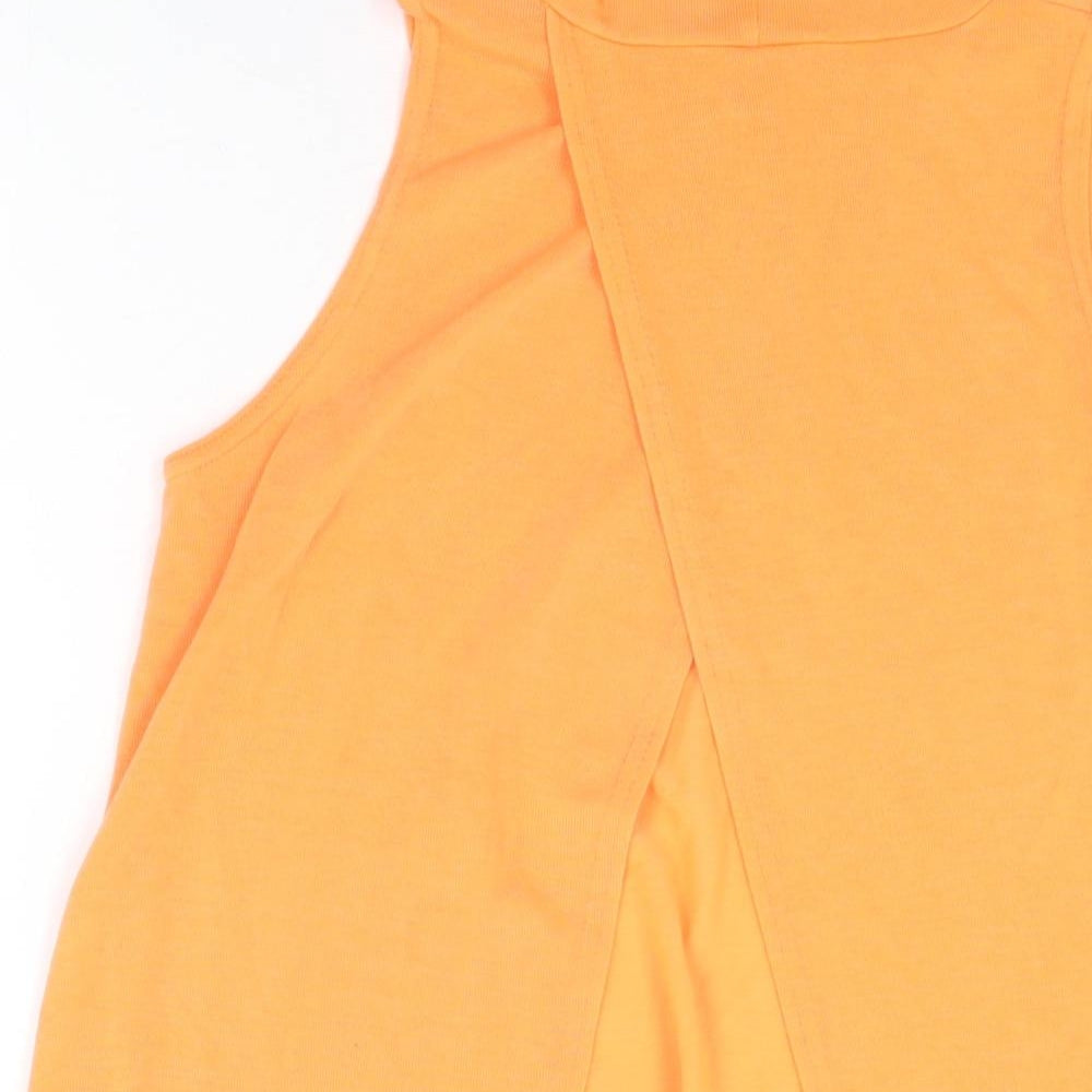 Womens UK Size 12 Select Orange Basic T-Shirt