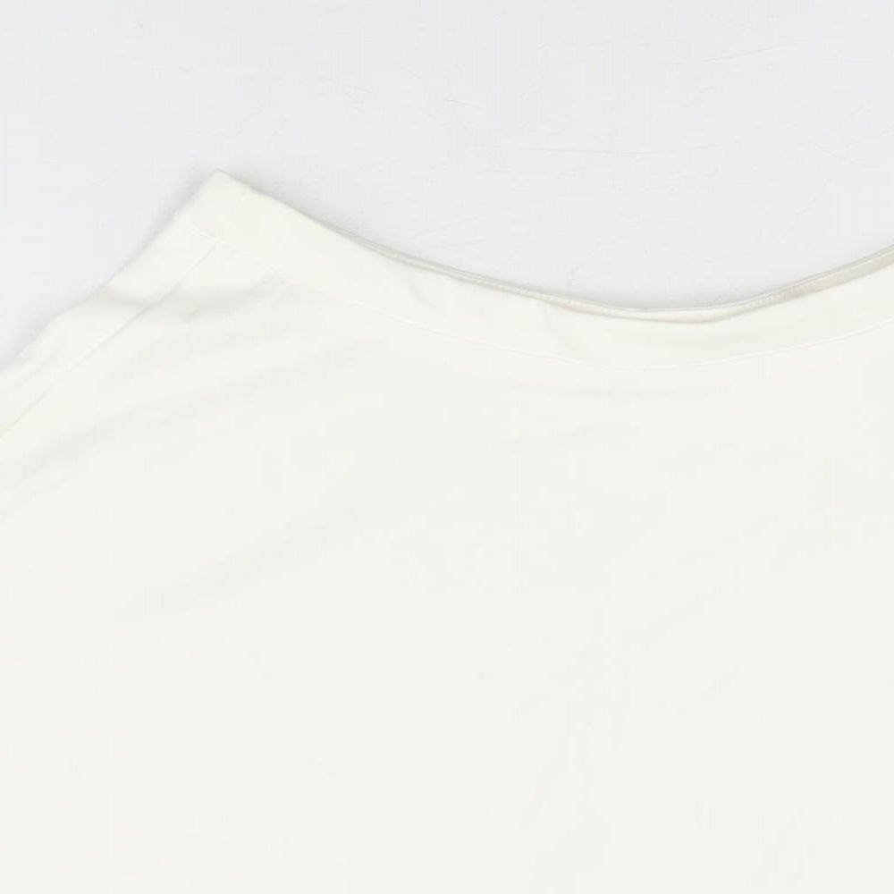 Cider Womens White Polyester Skater Skirt Size XS Zip