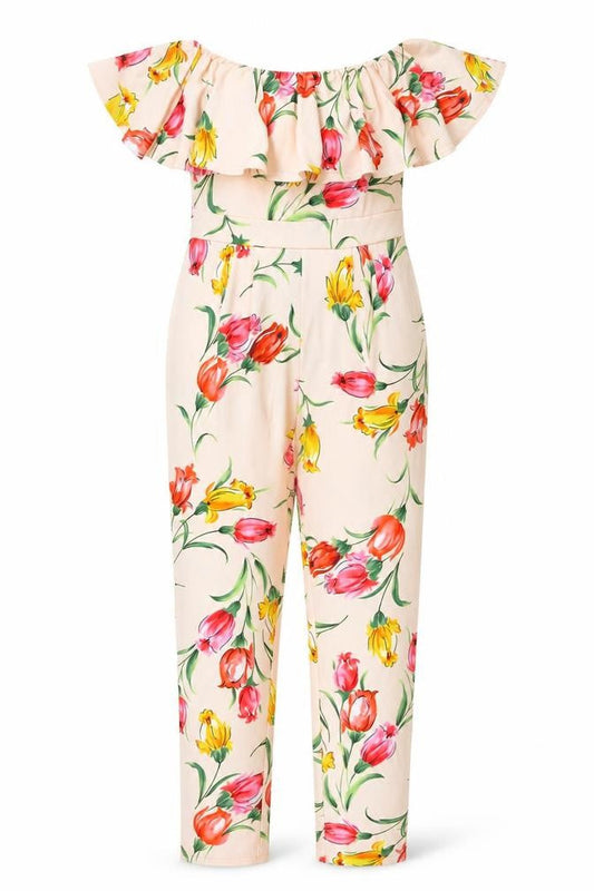 Womens UK Size 12 Girls On Film One-Piece Pink Jumpsuit