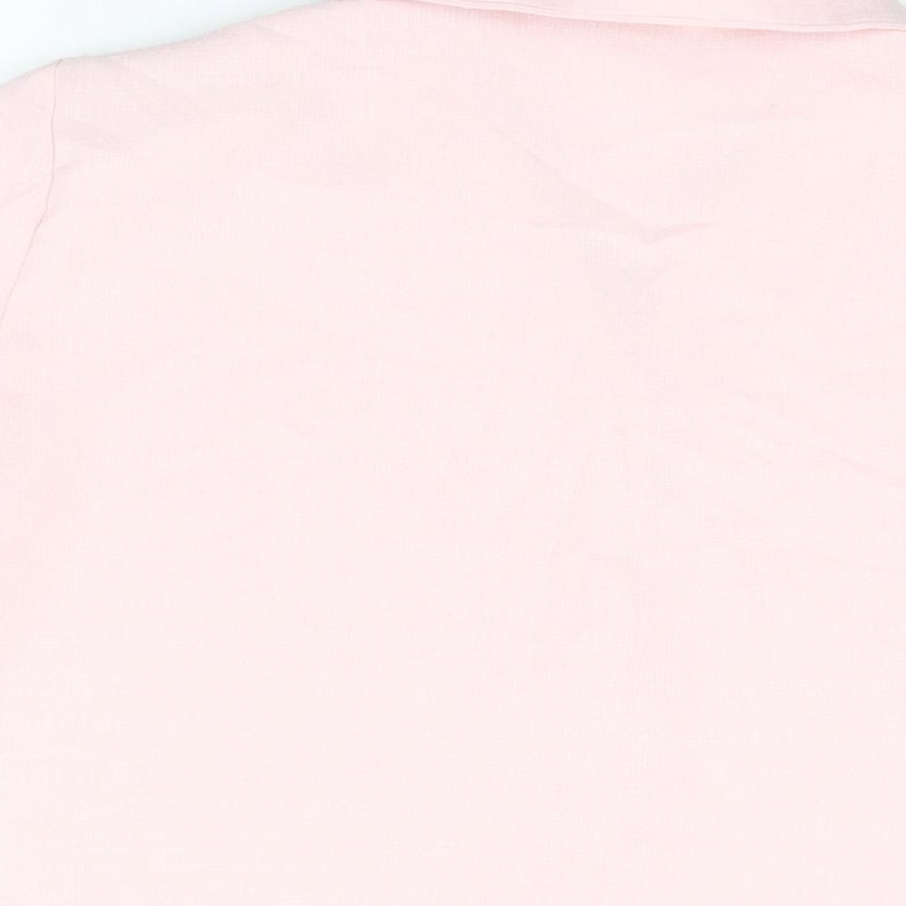 Womens UK Size 18 Emma Collection Pink Basic Button-Up