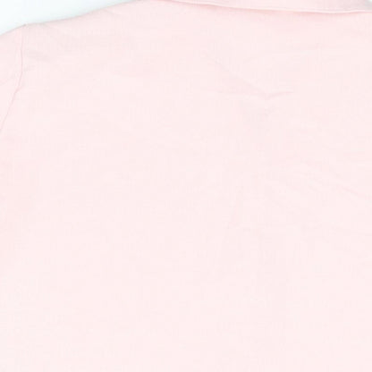 Womens UK Size 18 Emma Collection Pink Basic Button-Up