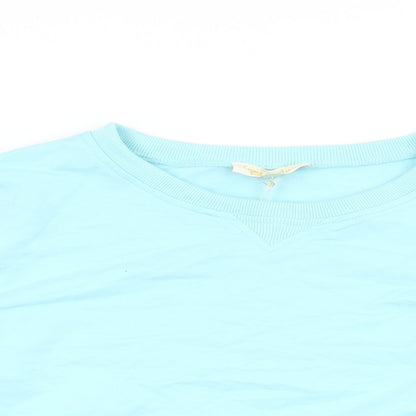 Emma & Ashley Womens Blue Cotton Pullover Sweatshirt Size L Pullover