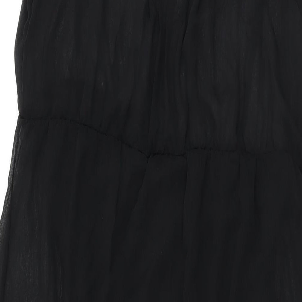Brandy Melville Womens Black Polyester Maxi One Size Round Neck Pullover