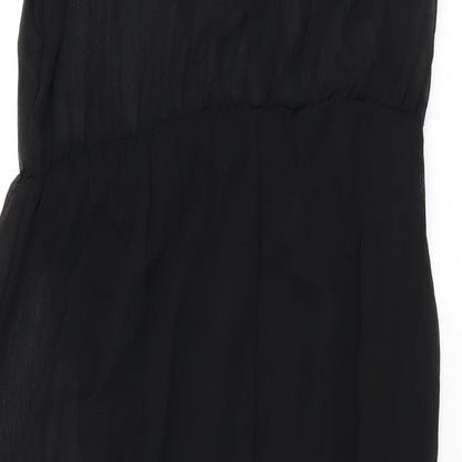 Brandy Melville Womens Black Polyester Maxi One Size Round Neck Pullover
