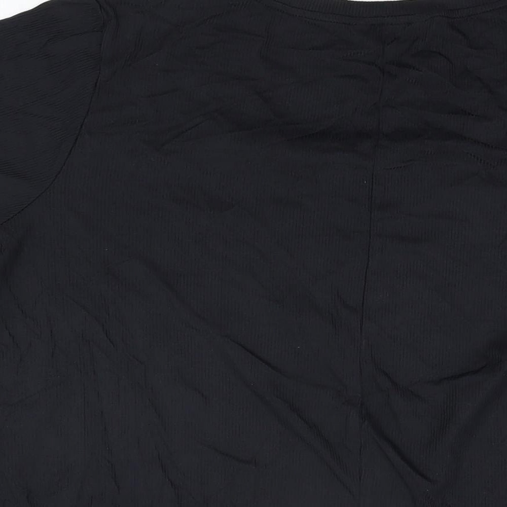 Womens UK Size 22 Marina Kaneva Black Basic T-Shirt