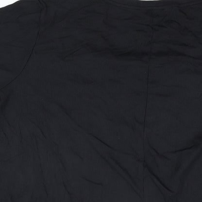 Womens UK Size 22 Marina Kaneva Black Basic T-Shirt