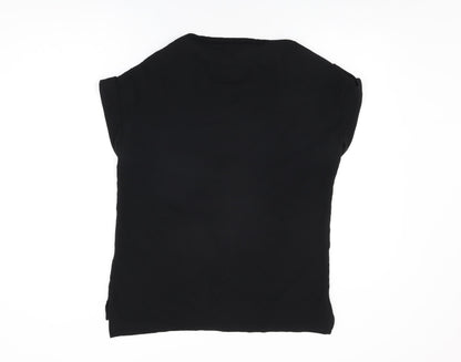 Womens UK Size 12 NEXT Black Basic T-Shirt