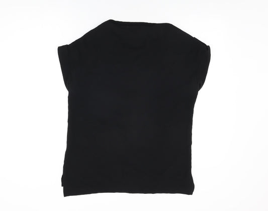 Womens UK Size 12 NEXT Black Basic T-Shirt
