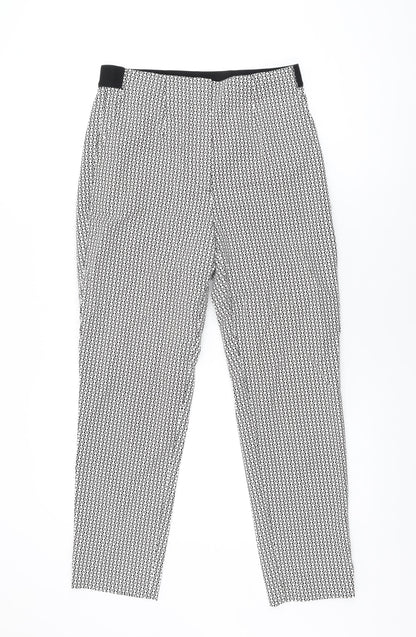 Womens UK Size 10 Marks and Spencer Regular Fit  White Trousers