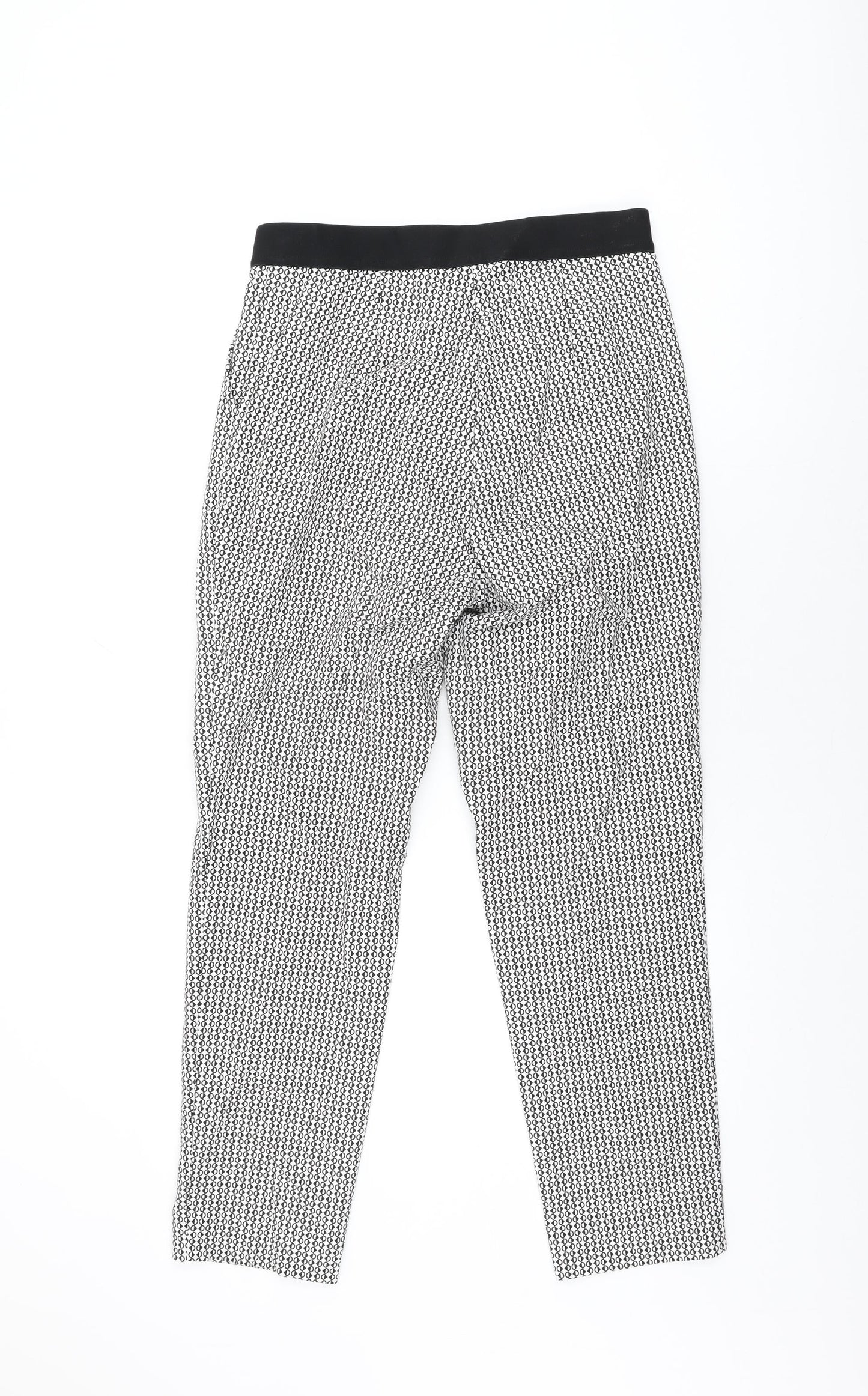 Womens UK Size 10 Marks and Spencer Regular Fit  White Trousers