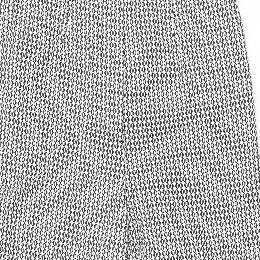 Womens UK Size 10 Marks and Spencer Regular Fit  White Trousers
