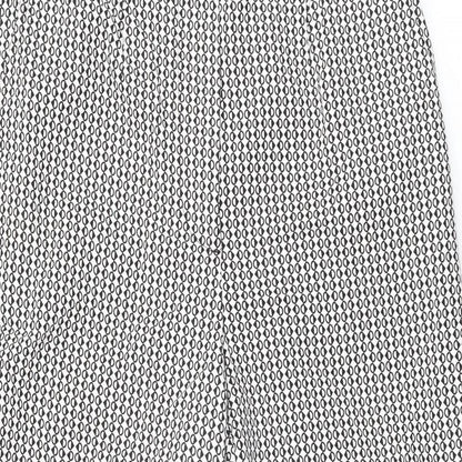 Womens UK Size 10 Marks and Spencer Regular Fit  White Trousers