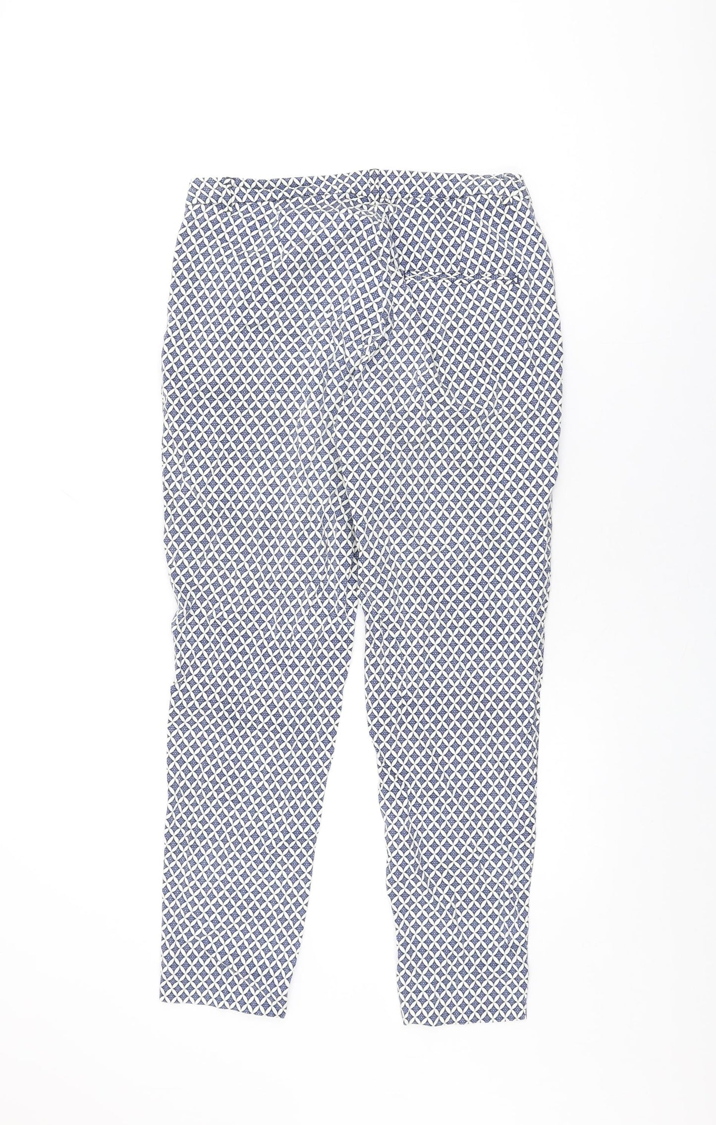 Womens UK Size 10 H&M Regular Fit  Blue Trousers