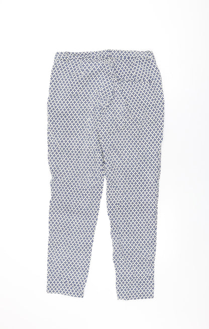 Womens UK Size 10 H&M Regular Fit  Blue Trousers