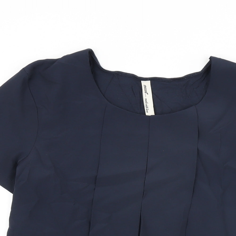 Womens UK Size 12 NEXT Blue Basic T-Shirt