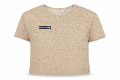 Womens UK Size 16 Topshop Beige Basic T-Shirt