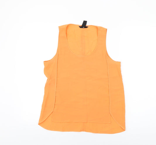 Womens UK Size 8 H&M Orange Basic T-Shirt
