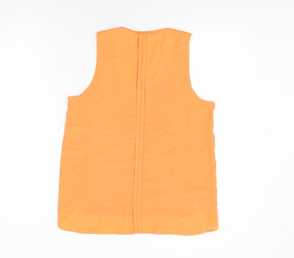 Womens UK Size 8 H&M Orange Basic T-Shirt