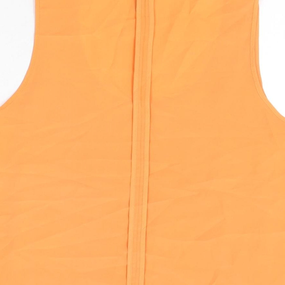 Womens UK Size 8 H&M Orange Basic T-Shirt