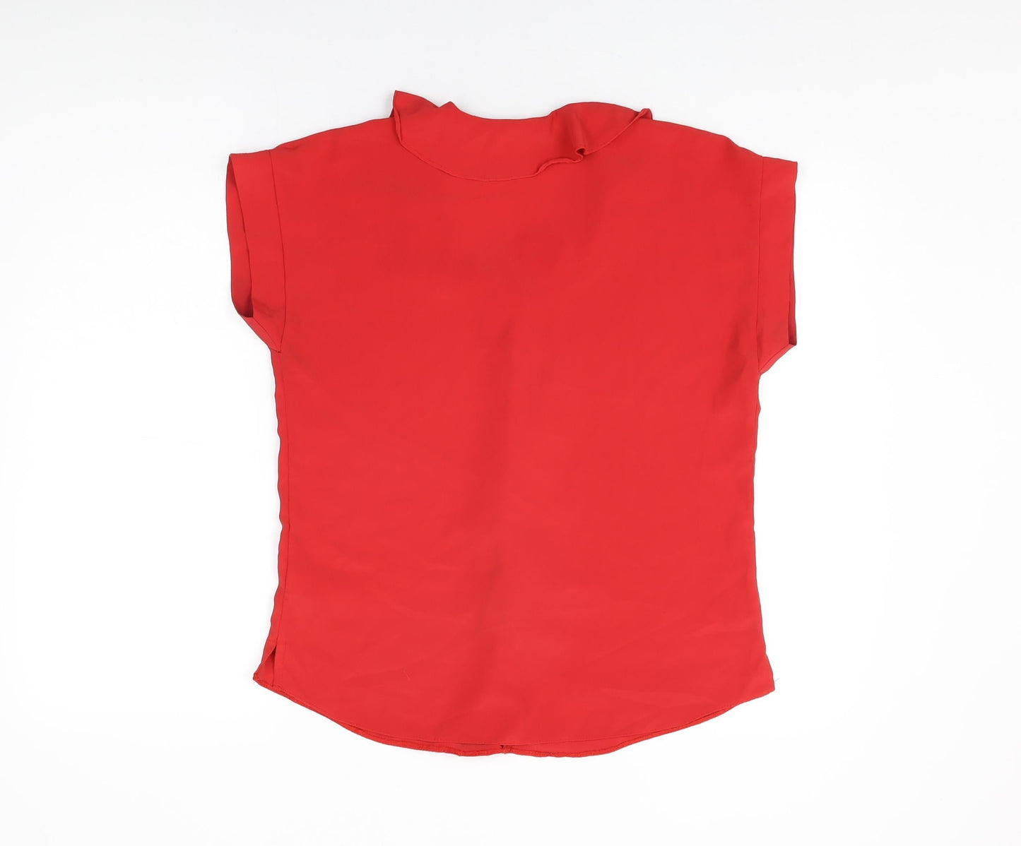 Womens UK Size 10 New Look Red Basic Blouse