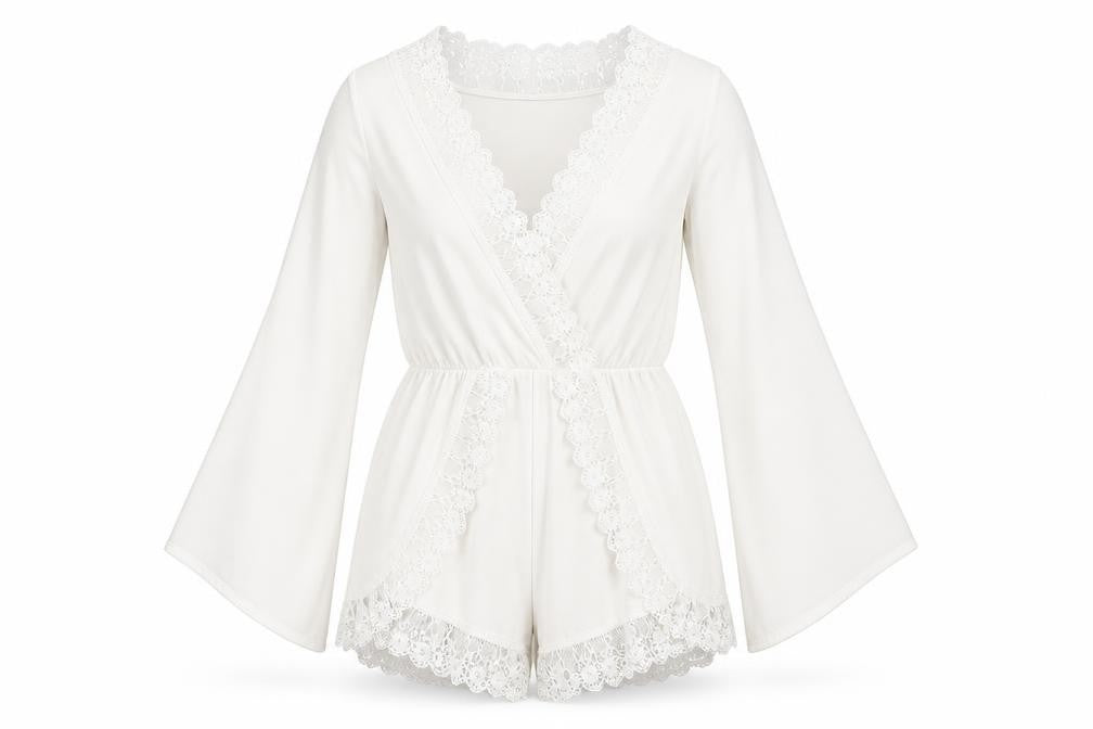 Womens UK Size 6 Boohoo One-Piece White Playsuit