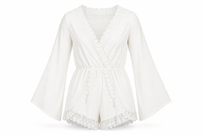 Womens UK Size 6 Boohoo One-Piece White Playsuit