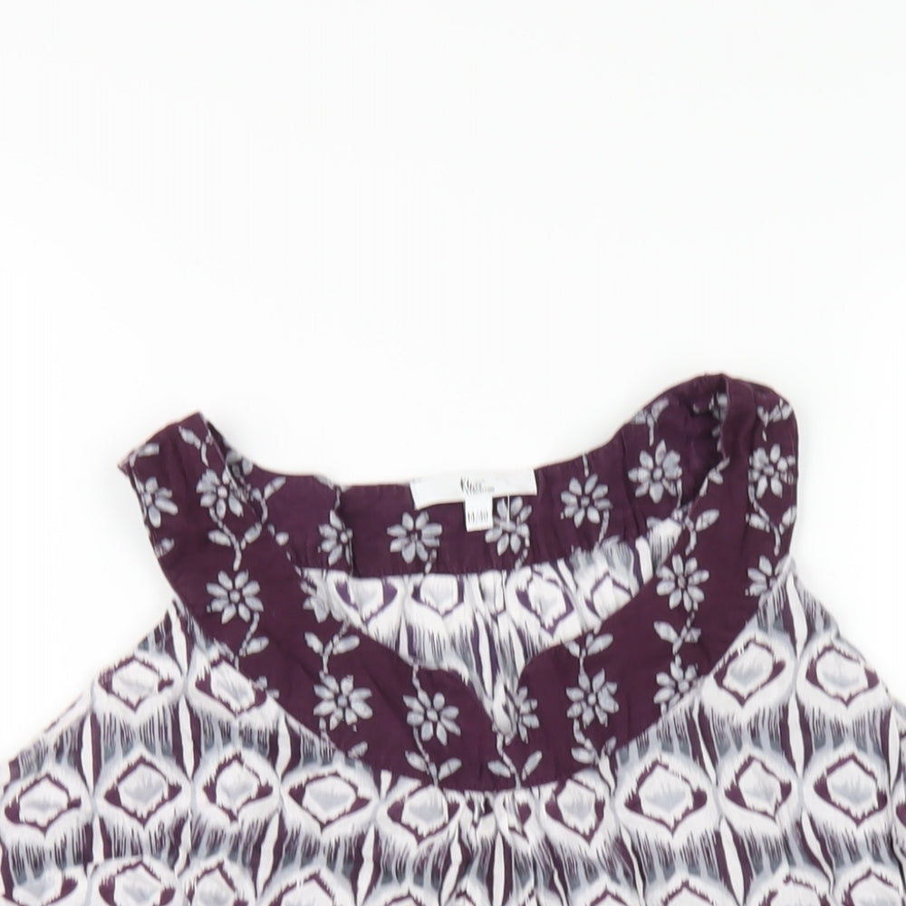 Womens UK Size 14 Klass Purple Basic Blouse
