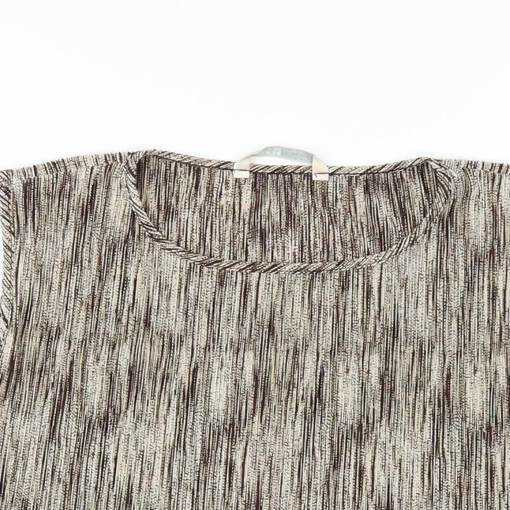 Womens UK Size 20 AMARANTO Brown Basic Tank