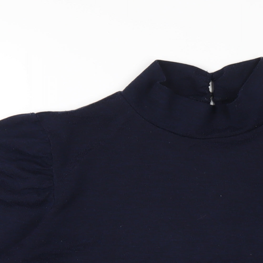 Womens UK Size 18 M&Co Blue Basic T-Shirt
