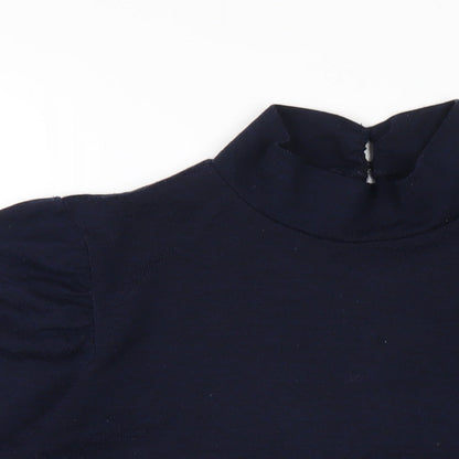 Womens UK Size 18 M&Co Blue Basic T-Shirt