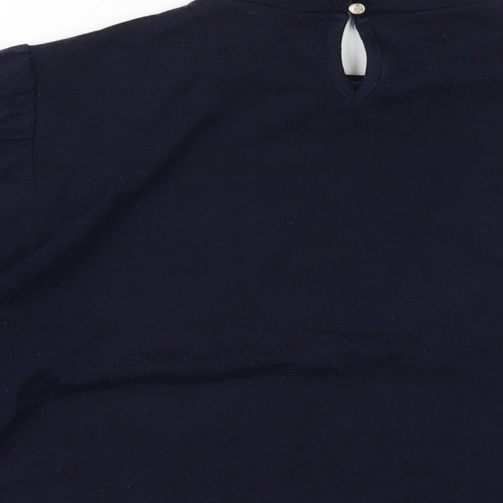 Womens UK Size 18 M&Co Blue Basic T-Shirt