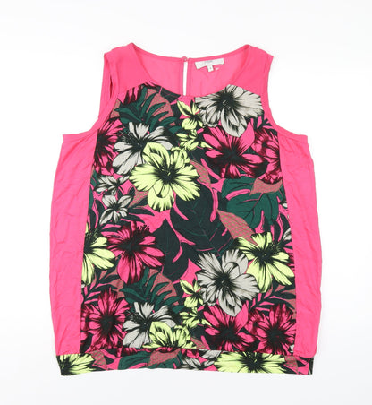 Womens UK Size 18 NEXT Pink Basic Tank