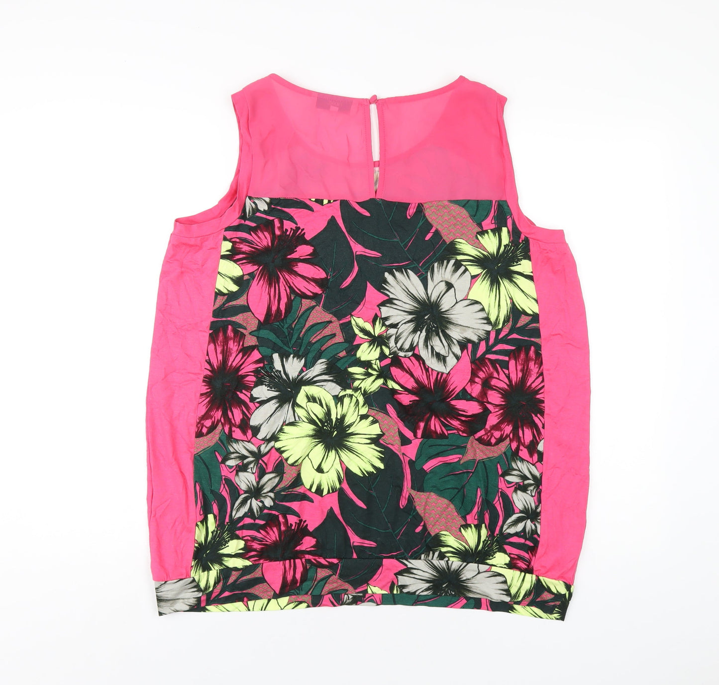 Womens UK Size 18 NEXT Pink Basic Tank