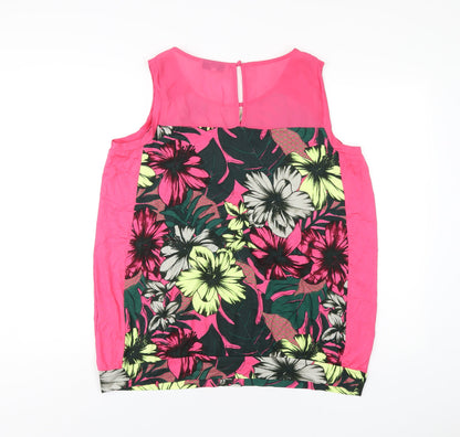 Womens UK Size 18 NEXT Pink Basic Tank