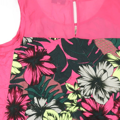 Womens UK Size 18 NEXT Pink Basic Tank