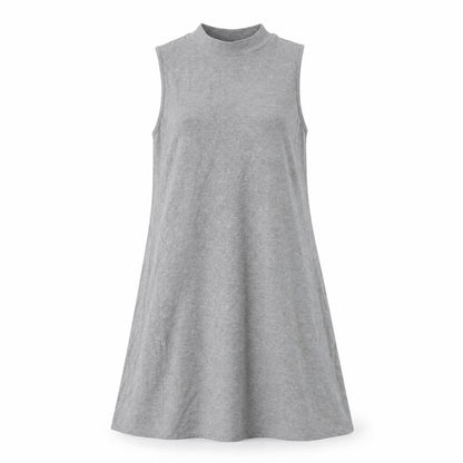 Topshop Womens Grey Polyester A-Line Size 10 Mock Neck Pullover